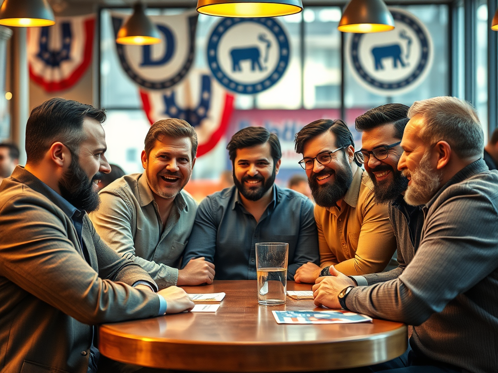 Masculine Men Vote&nbsp;Democrat